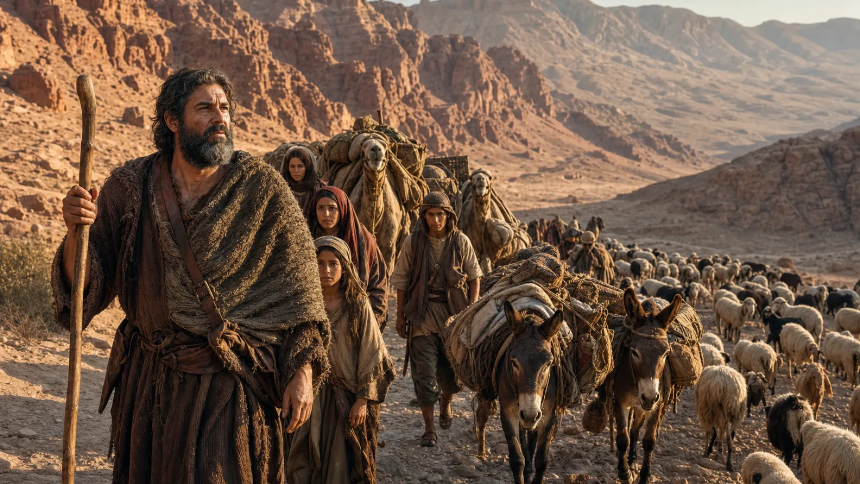 Biblical scene illustrating Genesis chapter 36