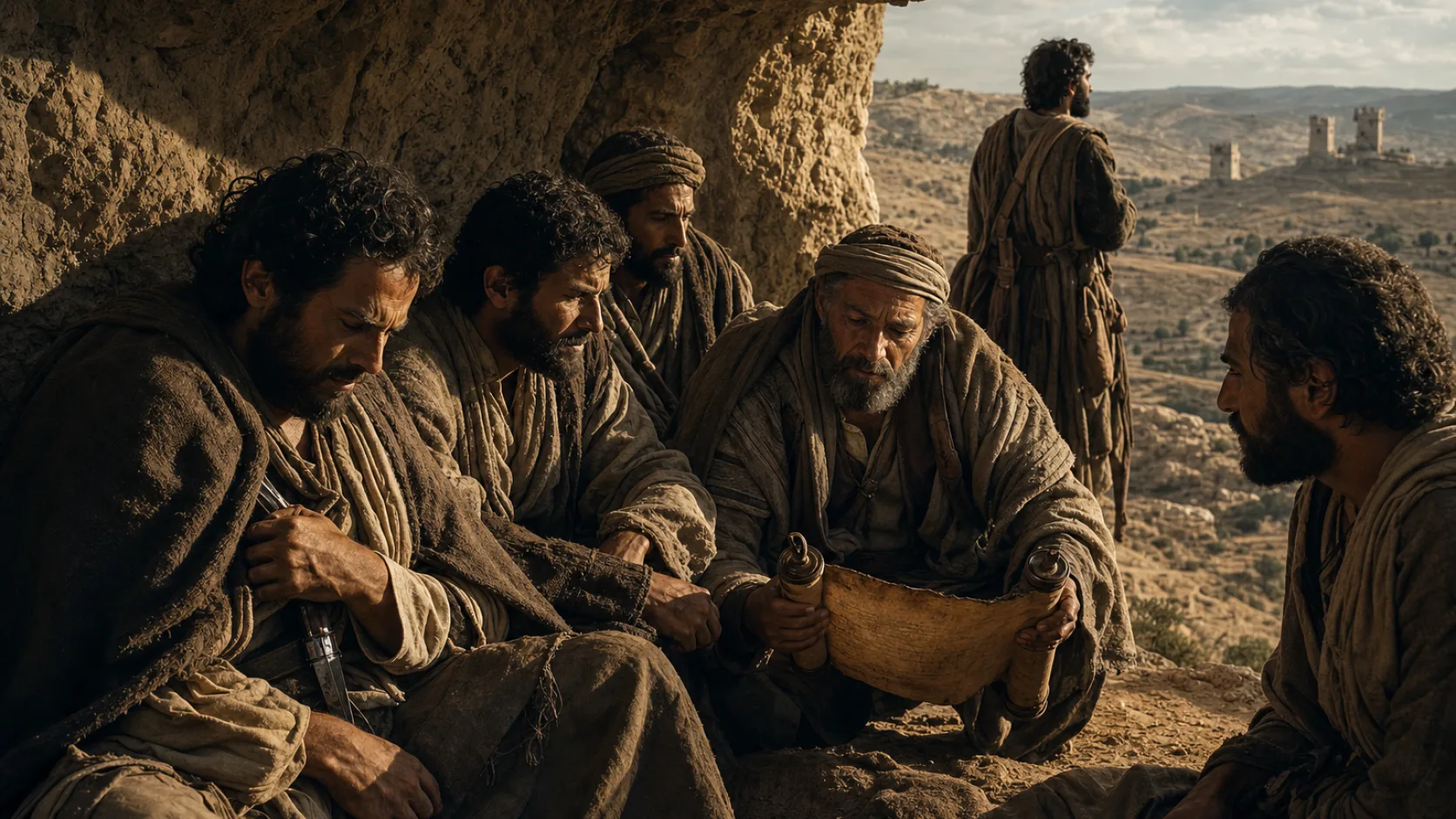 Zealots in a biblical historical scene