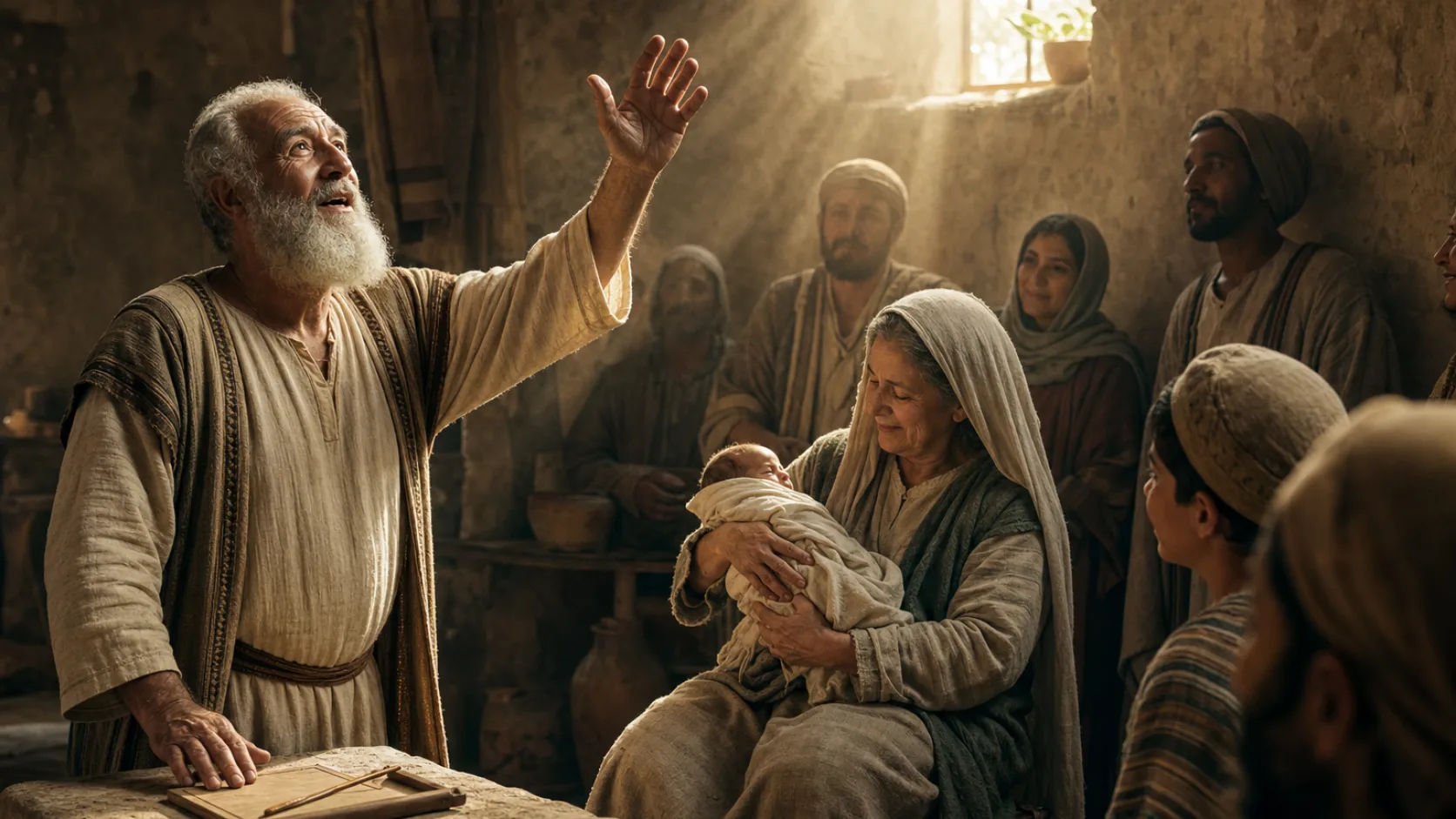 Zechariah’s Prophetic Praise biblical prayer scene