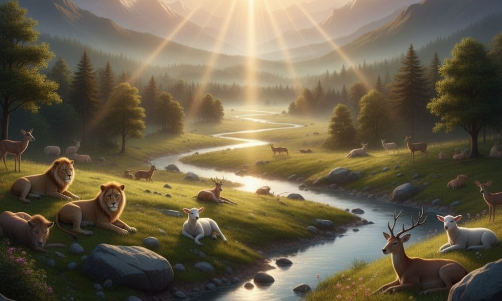 God rests on the seventh day