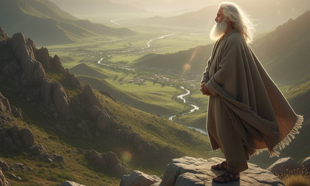 Moses Views the Promised Land and Dies